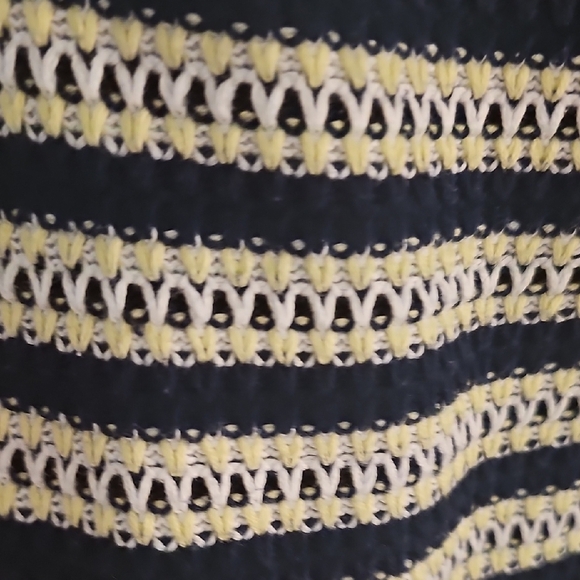 Joe Fresh Navy and Cream Striped Midi Dress - Picture 3 of 3